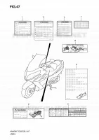 ETIQUETTE pour Suzuki BURGMAN 400 2010