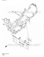 CADRE (AN400AL1 E24) pour Suzuki BURGMAN 400 2011