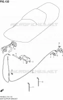 SUPPORT   VERROUILLAGE DE SELLE pour Suzuki BURGMAN 400 2013