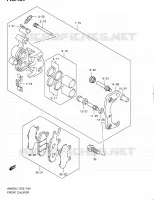 ETRIER DE FREIN AVANT pour Suzuki BURGMAN 400 2011