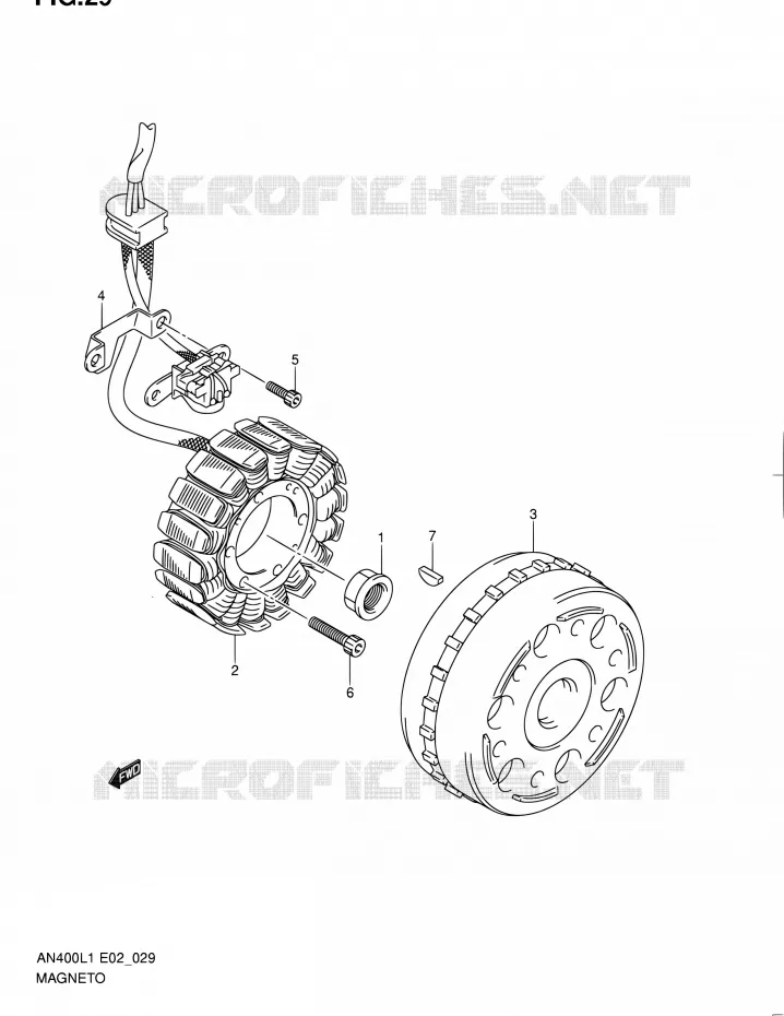 ALLUMAGE ROTOR - STATOR Suzuki SCOOTER 400 BURGMAN 2011  AN400ZA L1 (E02,E19,E51)