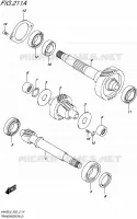 TRANSMISSION (2) pour Suzuki BURGMAN 400 2016