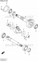 TRANSMISSION (2) pour Suzuki BURGMAN 400 2016