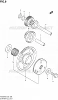 ROUE LIBRE DE DEMARREUR pour Suzuki BURGMAN 650 2010