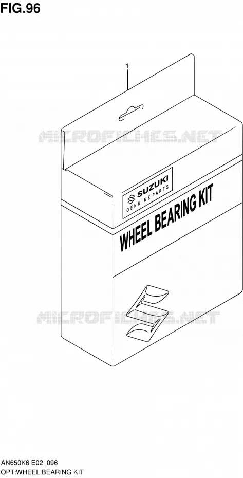 KIT ROULEMENTS DE ROUE Suzuki SCOOTER 650 BURGMAN 2010  AN650A L0 (E02,E19,E24,E51)
