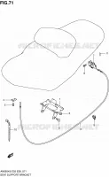 SUPPORT   VERROUILLAGE DE SELLE pour Suzuki BURGMAN 650 2010