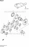 TRANSMISSION FINALE pour Suzuki BURGMAN 650 2010