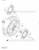 ROUE AVANT (AN650L1 E19) pour Suzuki BURGMAN 650 2011
