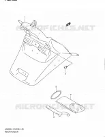 GARDE BOUE ARRIERE pour Suzuki BURGMAN 650 2011