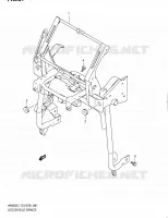 SUPPORT MARCHE PIEDS (AN650AL1 E33) pour Suzuki BURGMAN 650 2011