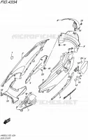 CARENAGES ARRIERE pour Suzuki BURGMAN 650 2015