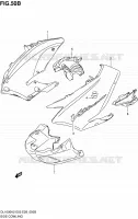 FLANCS DE CARENAGES (MODELE K4/K5) pour Suzuki V-STROM 1000 2003
