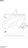 GARDE BOUE AVANT pour Suzuki V-STROM 1000 2003