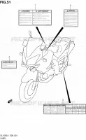 ETIQUETTE pour Suzuki V-STROM 1000 2011