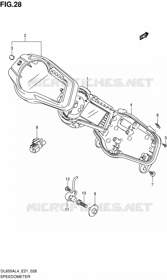 COMPTEUR Suzuki MOTO 650 V-STROM 2014  DL650A L4 (E21)