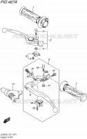 ENSEMBLE LEVIERS   POIGNEES pour Suzuki V-STROM 650 2015