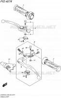 ENSEMBLE LEVIERS   POIGNEES pour Suzuki V-STROM 650 2015