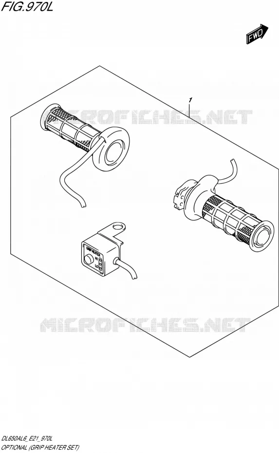 OPTIONS (GRIP HEATER SET) Suzuki MOTO 650 V-STROM 2016  DL650XA L6 (E21)