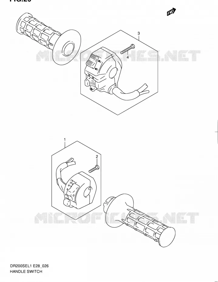 COMMODOS Suzuki MOTO 200 DR 2011  DR200SE L1 (E03,E28,E33)