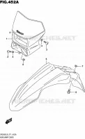 SUPPORT   CARENAGES DE PHARE pour Suzuki DR 200 2016