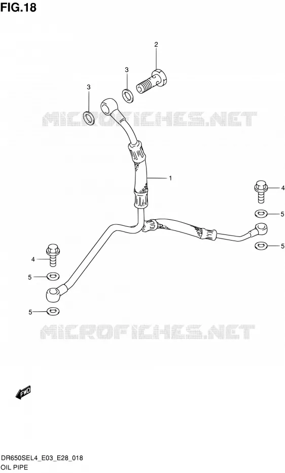 DURITE D'HUILE Suzuki MOTO 650 DR 2014  DR650SE L4 (E03,E28,E33)