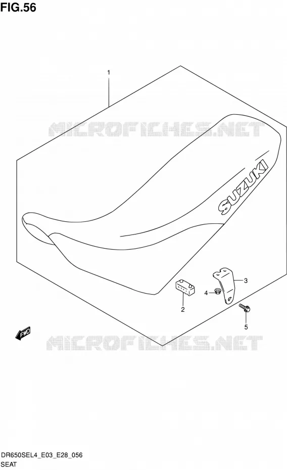 SELLE Suzuki MOTO 650 DR 2014  DR650SE L4 (E03,E28,E33)