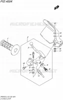 ENSEMBLE LEVIER   POIGNEE GAUCHE pour Suzuki DR 650 2015