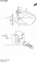 ENSEMBLE LEVIERS   POIGNEES DROIT pour Suzuki DR 650 2015