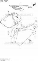 CARENAGES ARRIERE (DR Z400SML6 E33) pour Suzuki DR-Z 400 2016