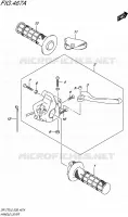 ENSEMBLE LEVIERS   POIGNEES pour Suzuki DR-Z 70 1992