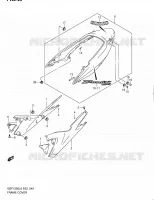 CARENAGES ARRIERE pour Suzuki BANDIT-N 1250 2010
