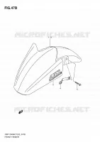 GARDE BOUE AVANT (MODEL L0) pour Suzuki BANDIT-S 1250 2010