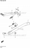 BEQUILLE pour Suzuki GSR 750 2015