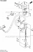 MAITRE CYLINDRE ARRIERE (GSR750L5 E21) pour Suzuki GSR 750 2015