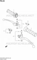 ENSEMBLE LEVIERS   POIGNEES pour Suzuki GSX-F 1250 2010