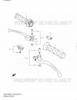 ENSEMBLE LEVIERS   POIGNEES pour Suzuki GSX-F 1250 2011