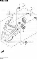 PHARE (GSX1300RAL6 E19) pour Suzuki HAYABUSA 1300 2016