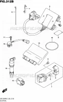 PARTIE ELECTRIQUE (GSX1300RAL7 E19) pour Suzuki HAYABUSA 1300 2017