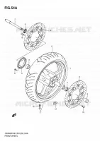 ROUE AVANT (GSX650FAK9/FAL0) pour Suzuki GSX-F 650 2010