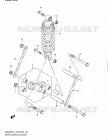 BIELLETTE D'AMORTISSEUR (GSX650FAL1 E33) pour Suzuki GSX-F 650 2011