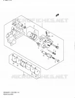 ETRIER DE FREIN ARRIERE (GSX650FL1 E28) pour Suzuki GSX-F 650 2011