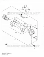 ETRIER DE FREIN AVANT (GSX650FL1 E03) pour Suzuki GSX-F 650 2011