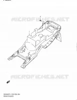 GARDE BOUE ARRIERE (GSX650FAL1 E28) pour Suzuki GSX-F 650 2011