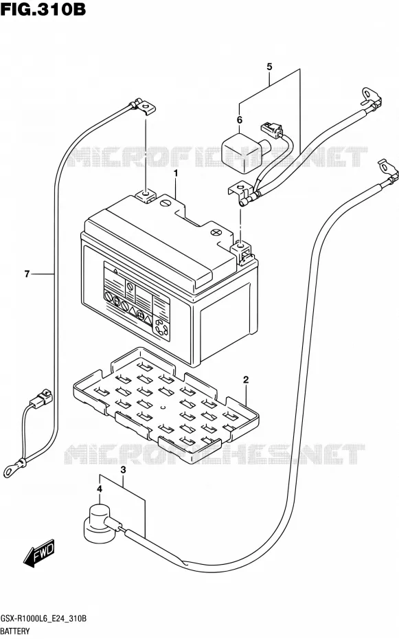 BATTERIE (GSX-R1000AL6 E24) Suzuki MOTO 1000 GSX-R 2016  GSX-R1000A L6 (E24)