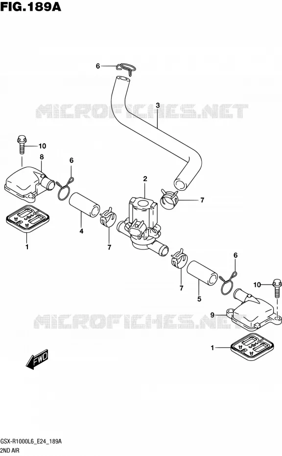 SYSTEME RECYCLAGE GAZ ECHAPPEMENT Suzuki MOTO 1000 GSX-R 2016  GSX-R1000A L6 (E24)