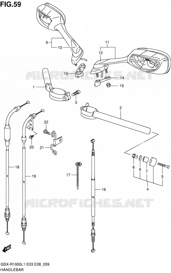 GUIDON Suzuki MOTO 1000 GSX-R 2011  GSX-R1000 L1 (E03,E28,E33)