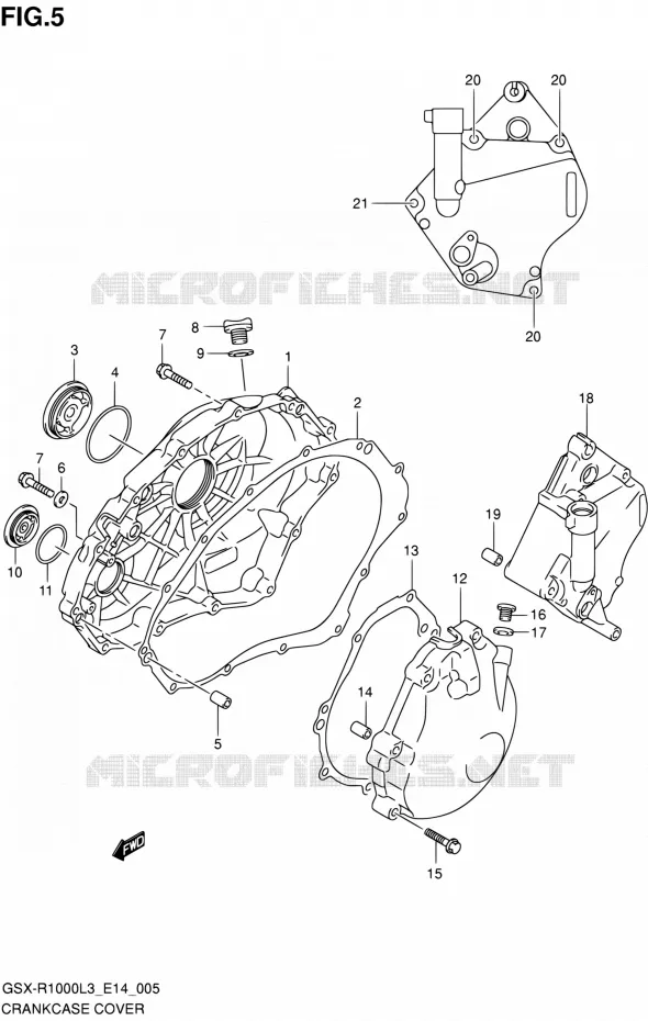 CARTER Suzuki MOTO 1000 GSX-R 2013  GSX-R1000 L3/GSX-R1000Z L3 (E14)