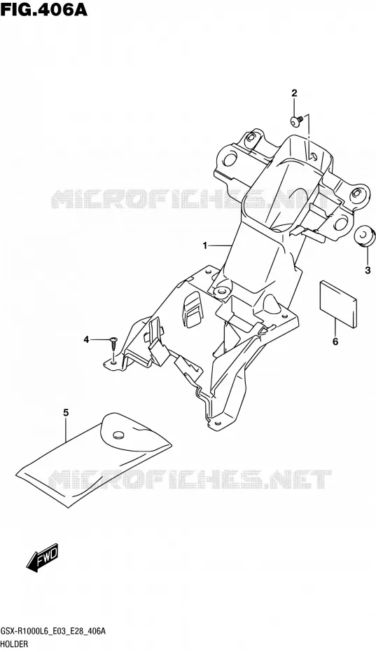 SUPPORT Suzuki MOTO 1000 GSX-R 2016  GSX-R1000 L6 (E03,E28,E33)