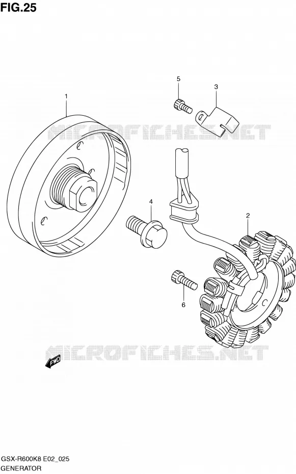 ALTERNATEUR Suzuki MOTO 600 GSX-R 2010  GSX-R600 L0 (E02,E19,E24)