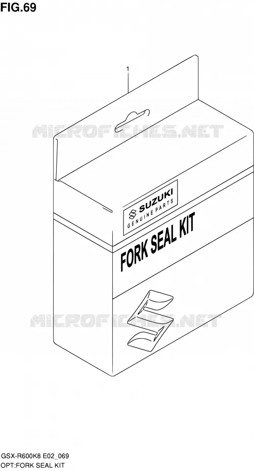 KIT JOINTS DE FOURCHE Suzuki MOTO 600 GSX-R 2010  GSX-R600 L0 (E02,E19,E24)